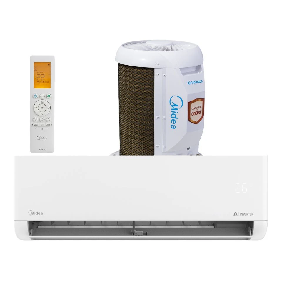 Ar Condicionado Split Inverter Midea AI AirVolution 9000 BTUs Frio Ar Condicionado Split Inverter Midea AI AirVolution 9000 BTUs Frio