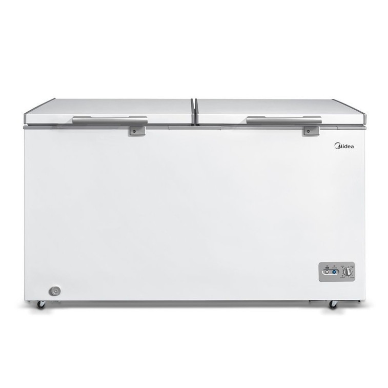 メジ Freezer Midea Horizontal 362L 2 Portas Branco 127V (MDRC522FZD011