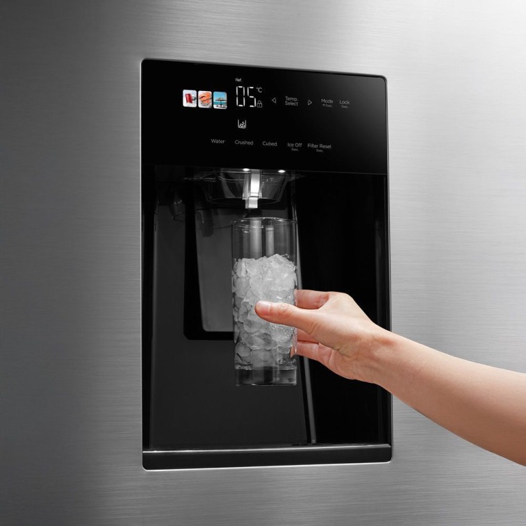 Refrigerador Midea Side By Side 570L Dispenser De Agua E Gelo