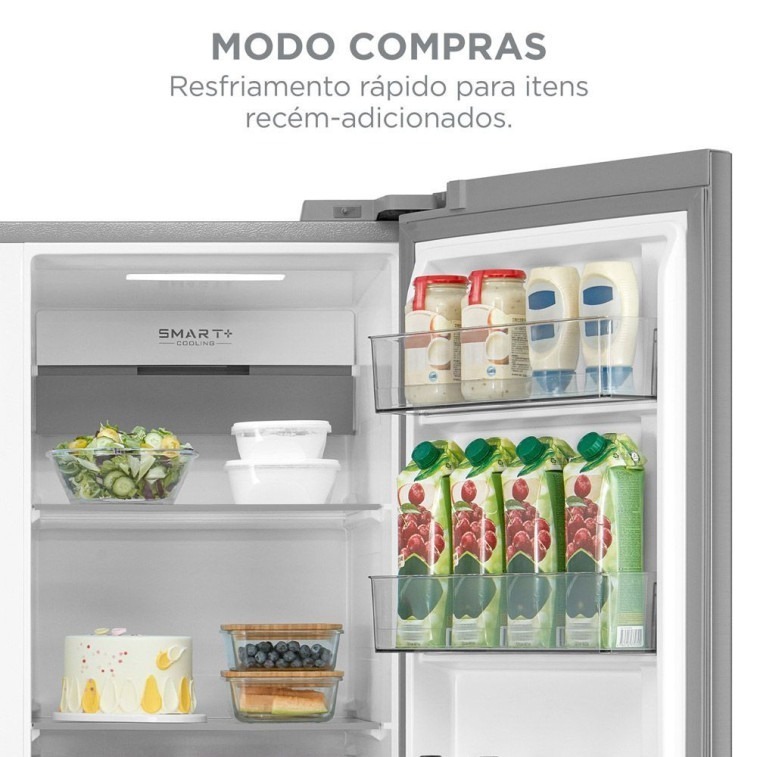Refrigerador Side By Side Frost Free Inverter 570L com Dispenser