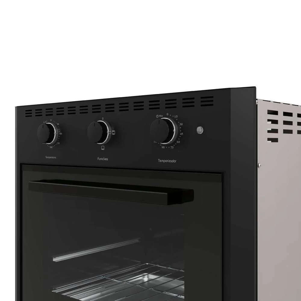 Forno Elétrico de Embutir Nardelli E60 Black 60L 1750W Preto 220V