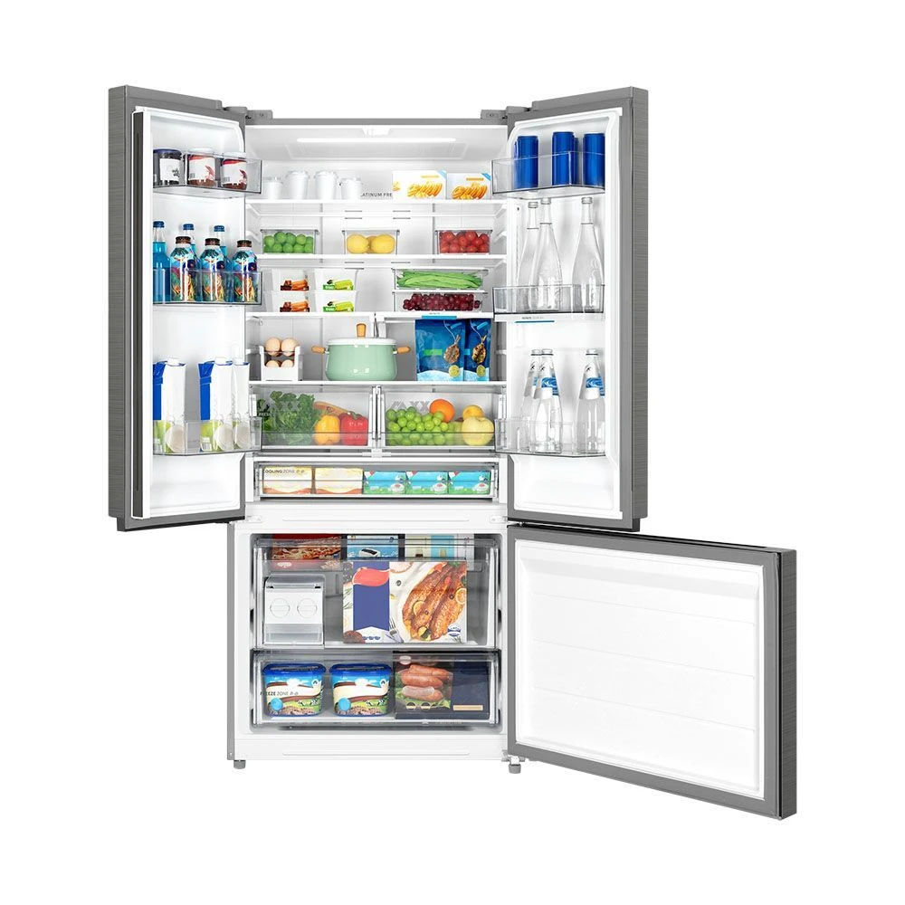 Refrigerador Midea Multidoor 672L Frost Free Inverter Inox Bivolt
