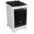 Fogão de Piso Dako Supreme Glass 4 Bocas Mesa de Vidro Branco Bivolt 300000568