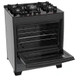 Fogão de Piso Dako Supreme Glass 5 Bocas Mesa de Vidro Preto Bivolt 300000571