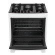 Fogão Piso Dako Supreme Glass 5Q Mesa de Vidro Branco Bivolt
