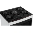 Fogão Piso Dako Supreme Glass 5Q Mesa de Vidro Branco Bivolt