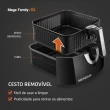 Fritadeira Elétrica Mondial Sem Óleo 8L 1900W Preto/Inox 127V AFN-80-BI
