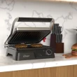 Grill Oster Elétrico Multiuso Inox 2 EM 1 OGRL610 127V