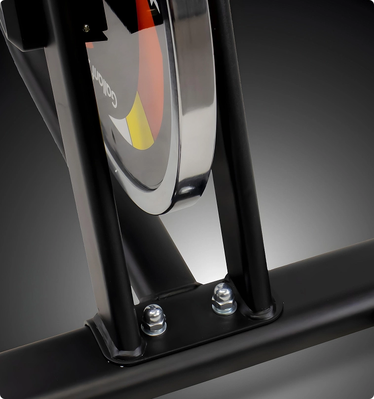 Foto proximo a roda magnética da Bicicleta Spinning Gallant Elite X